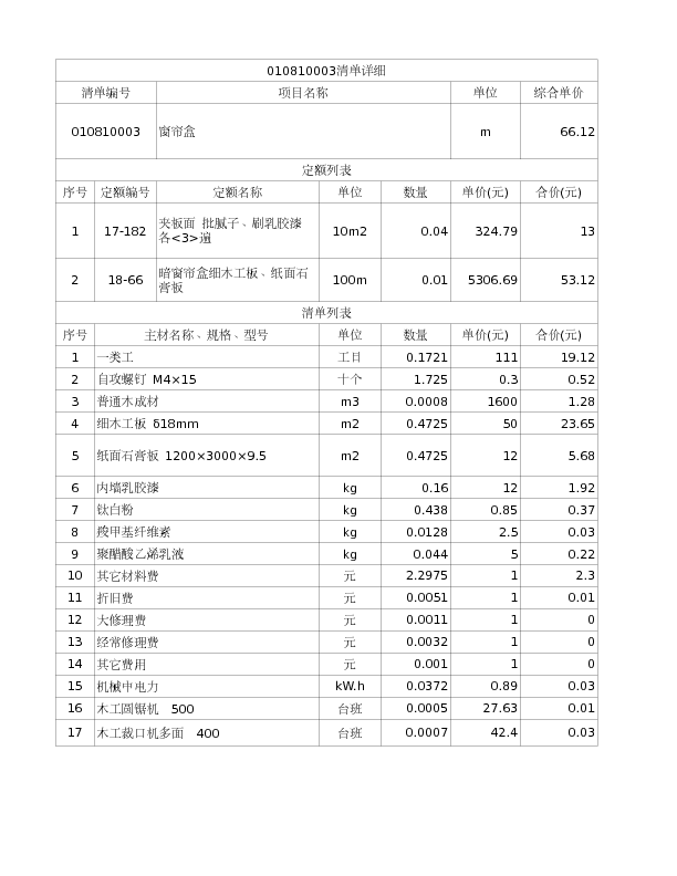 010810003  窗帘盒